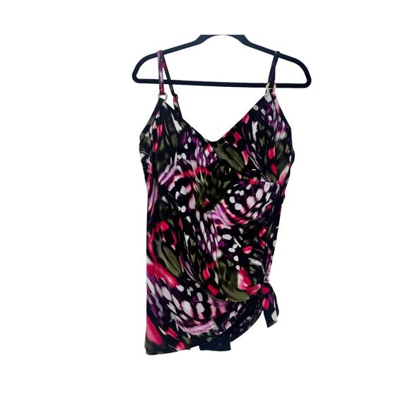 Magicsuit Women's Black Multi Flutter Willow One Piece Swimsuit Size 14 NWT - Picture 7 of 14
